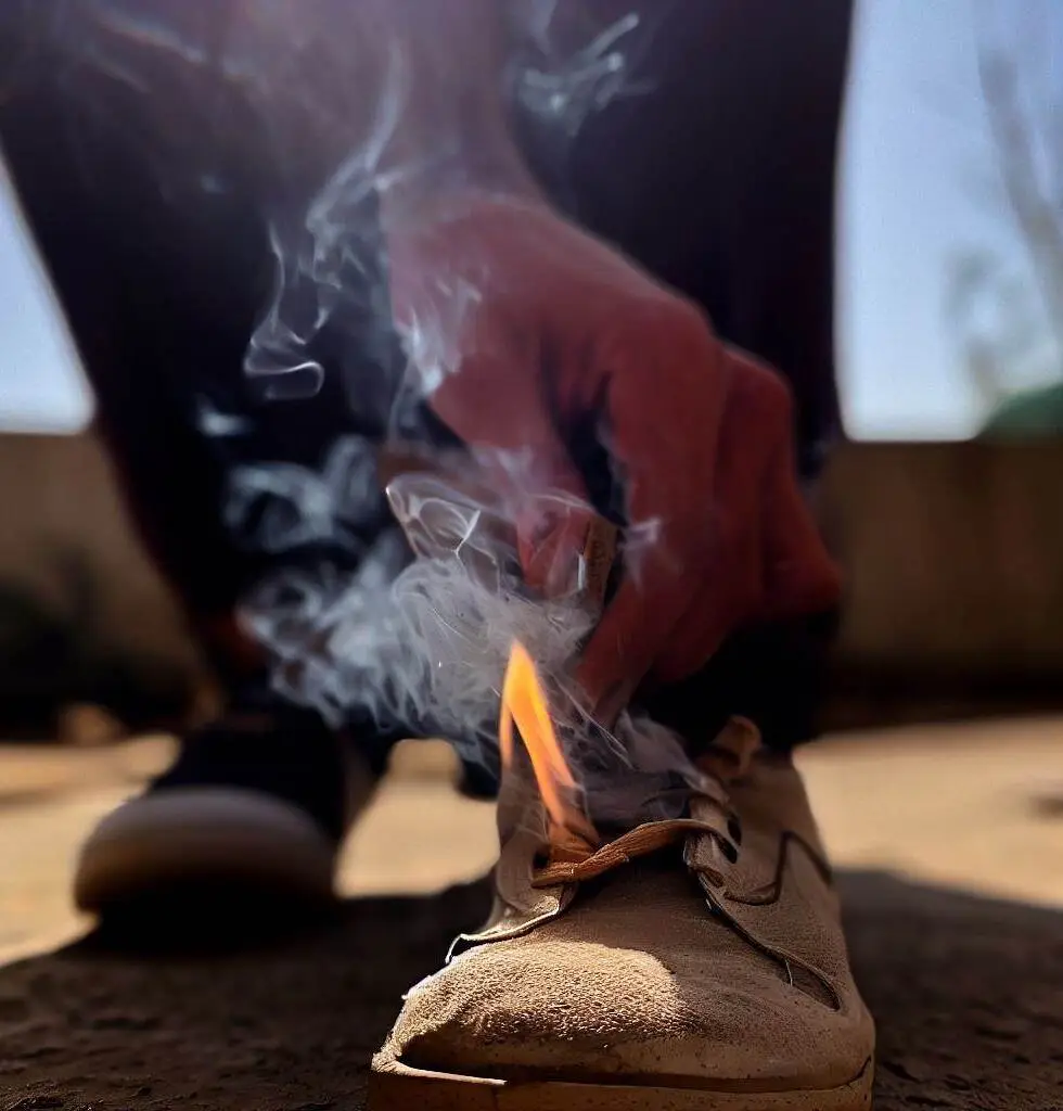How to light a match with your shoe