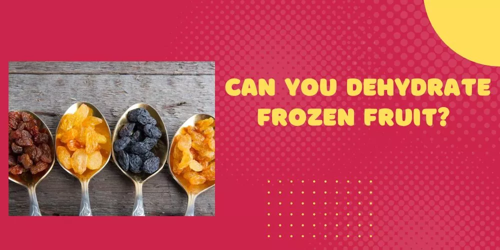 Can you dehydrate frozen fruit