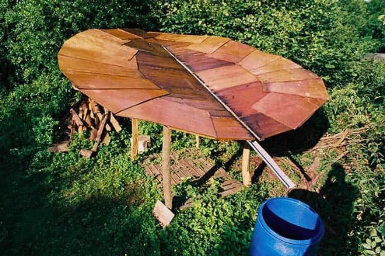 Building a Butterfly Structure Rainwater Catcher