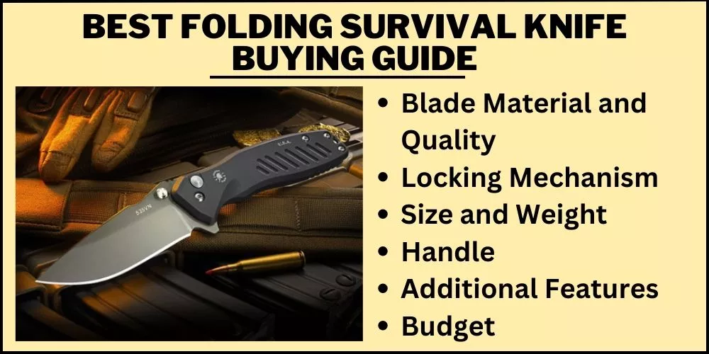Best folding survival knife Buying Guide